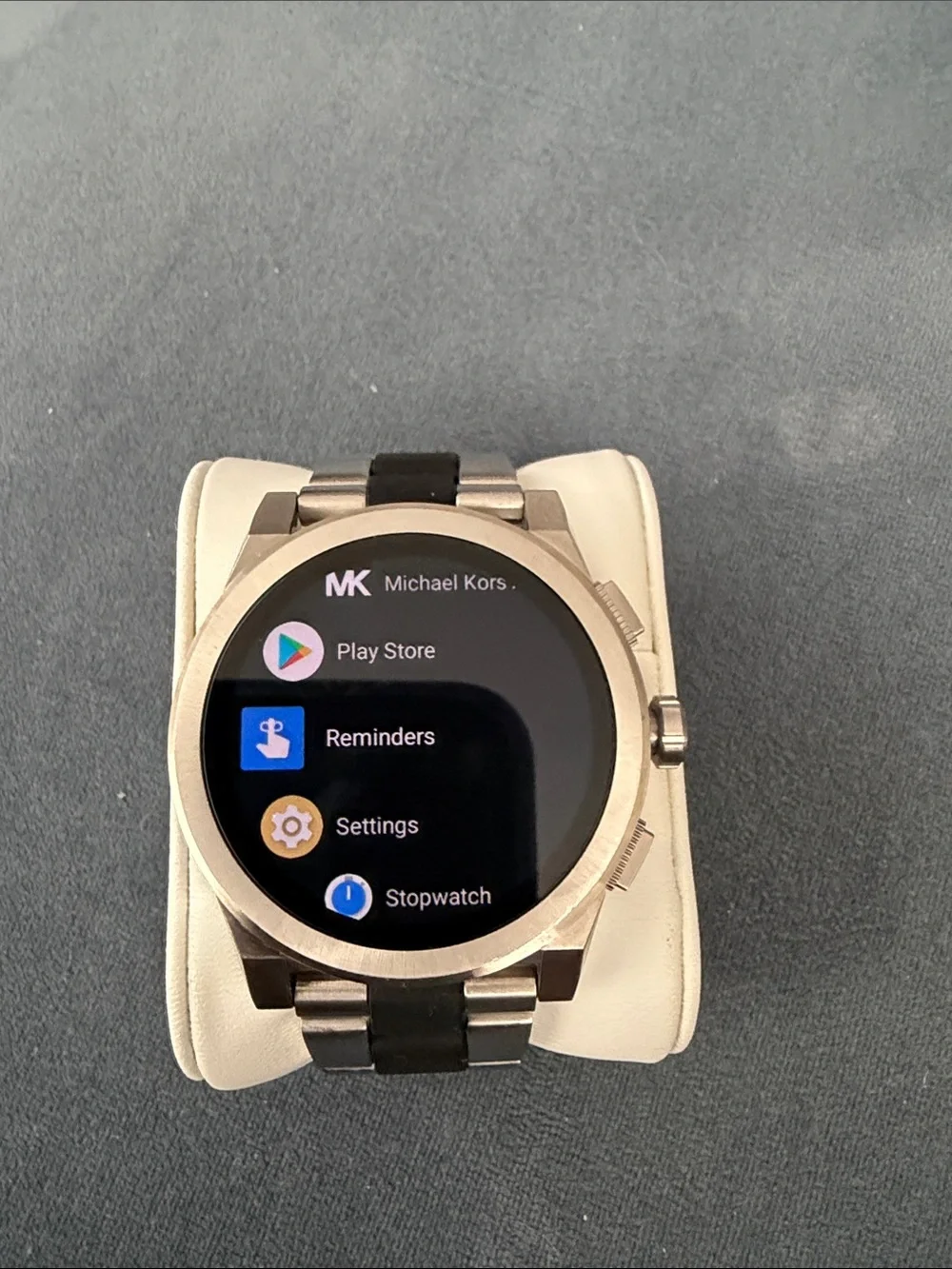 Michael Kors Access Silver-Tone Smartwatch with touchscreen, Two-Tone Bracelet